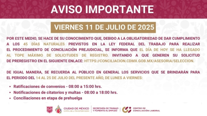 Aviso Importante